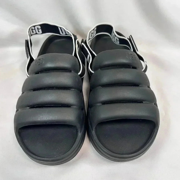 UGG Sport Yeah Beach Slides Size 6 Men Slide Slip On Black Athletic Unisex - Picture 3 of 8